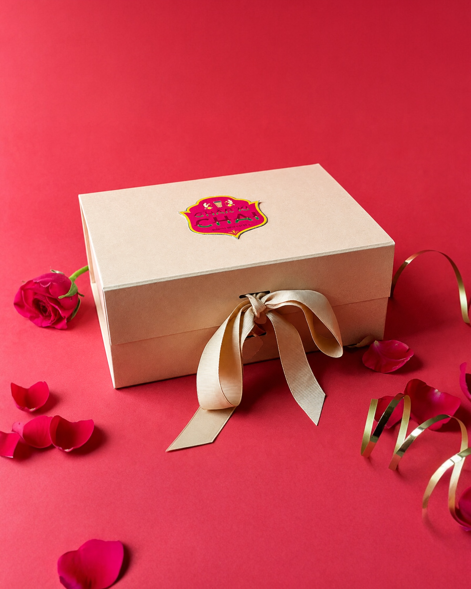 Ghar Ki Chai gift box arranged as a thoughtful present